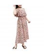 Floral Girls Off Shoulder Chiffon Dress For 6-15Y