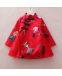 Vintage Chinese Style Toddler Girls Printed Dress For 2-7Y