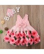 Flower Girls Dresses Kids Backless Bow-Knot Princess Dress For 3-13Y