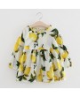 Flower Girls Dresses Long Sleeve A Line Casual Dress For 3Y-11Y