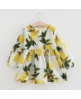 Flower Girls Dresses Long Sleeve A Line Casual Dress For 3Y-11Y