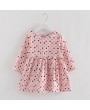 Flower Girls Dresses Long Sleeve A Line Casual Dress For 3Y-11Y