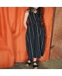 Leisure Girls Kids Striped Sleeveless Vintage Casual Dresses For 3Y-13Y