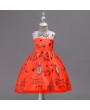 Embroidery Pattern Girls Bowknot Sleeveless Party Princess Dress For 4Y-15Y