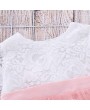 Bow-Knot Patch Girls Long Sleeve Lace Dress For 1Y-7Y