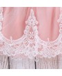 Bow-Knot Patch Girls Long Sleeve Lace Dress For 1Y-7Y