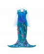 Girls Mermaid Tail Cosplay Halloween Party Costume For 4Y-13Y