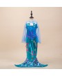 Girls Mermaid Tail Cosplay Halloween Party Costume For 4Y-13Y