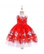 Girls Dress Christmas Eve Xmas Snow Holiday Party Dresses For 3Y-13Y