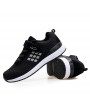 Men Knitted Breathable Light Weight Hook Loop Wlaking Shoes