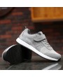 Men Knitted Breathable Light Weight Hook Loop Wlaking Shoes