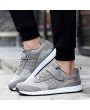 Men Knitted Breathable Light Weight Hook Loop Wlaking Shoes