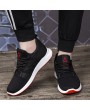 Men Mesh Breathable Lace Up Soft Sole Sport Running Sneakers