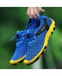 Men Lycra Mesh Bungee Closure Water Friendly Outdoor Casaul Shoes