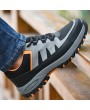 Men Steel Cap Toe Anti Smashing Puncture Proof Safety Shoes