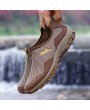 Men Mesh Fabric Breathable Slip Resistant Outdoor Hiking Sneakers