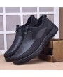 Men Mesh Splicing Light Weight Soft Slip On Casual Waling Shoes