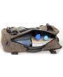 Canvas Backpack Multi-functional Large Capacity Casual Travel Single-shoulder Clutch Bag For Men