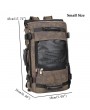 Canvas Backpack Multi-functional Large Capacity Casual Travel Single-shoulder Clutch Bag For Men