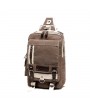 Men Canvas Multi-pocket Laptop Bag Casual Shoulder Bags Chest Bags