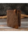 Canvas Vintage Wallet Bifold 8 Card Slot Coin Purse For Men