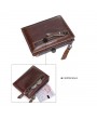 6 Card Holders Vintage Vertical Genuine Leather Coin Bag Wallet For Men