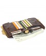 RFID Genuine Leather Casual 10 Card Slot Multifunction Wallets Double Zipper  Men Coin Bag