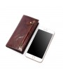 Men RFID Anti-magnetic Genuine Leather Long Wallet Card Holder Phone Bag