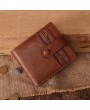 RFID Antimagnetic Genuine Leather 12 Card Slots Wallet Card Holder For Men