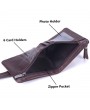 Genuine Leather Wallet 6 Card Slots Card Holder Cowhide Coin Purse For Women Men