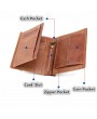 Men Genuine Leather RFID Anti-magnetic Vintage Outdoor Casual 20 Card Slots Wallet