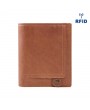 Men Genuine Leather RFID Anti-magnetic Vintage Outdoor Casual 20 Card Slots Wallet