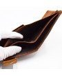 Vintage Genuine Leather 11 Card Slots Trifold Short Wallet For Men