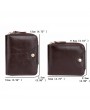 Vintage Genuine Leather Business Casual Multi-slots Trifold Wallet For Men