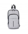 Large Capacity Business Casual USB Charging Port Sling Bag Chest Bag Crossbody Bag For Men