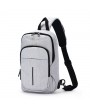 Large Capacity Business Casual USB Charging Port Sling Bag Chest Bag Crossbody Bag For Men