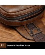 Men Vintage Genuine Leather Chest Bag Leisure Shoulder Bag