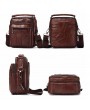 Men Cowhide Messenger Bag Handbag Wasit Bag Small Crossbody Bag