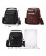 Men Cowhide Messenger Bag Handbag Wasit Bag Small Crossbody Bag