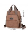 Vintage Canvas Multi-functional Handbag Crossbody Bag Backpack For Men