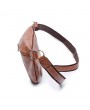 Vintage PU Leather Casual Sling Bag Waist Bag Crossbody Bag For Men