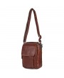 Genuine Leather Casual Multi-pockets Shoulder Crossbody Bag For Men