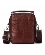 Men Genuine Leather Vintage Messenger Bag Casual Shoulder Bag Wasit Bag