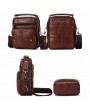 Men Genuine Leather Vintage Messenger Bag Casual Shoulder Bag Wasit Bag