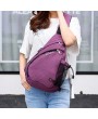 Multi Pocket Dacron Chest Bag Casual USB Socket Crossbody Bag Sling Bag For Women Men