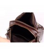 Men Genuine Leather Retro Messenger Bag Casual Shoulder Bag