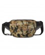 Vintage Genuine Leather Camouflage Sling Bag Waist Bag Chest Bag Crossbody Bag For Men