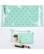 Women PVC Cosmetic Bag Three-Piece Package Crown Map Travel Wash Bag Solid Storage Bag