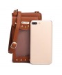 5.5inch Phone Bag PU Leather Portable Wallet Card Holder Purse