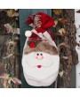 Christmas decorations Santa Claus bags red wine bag tableware decorative items